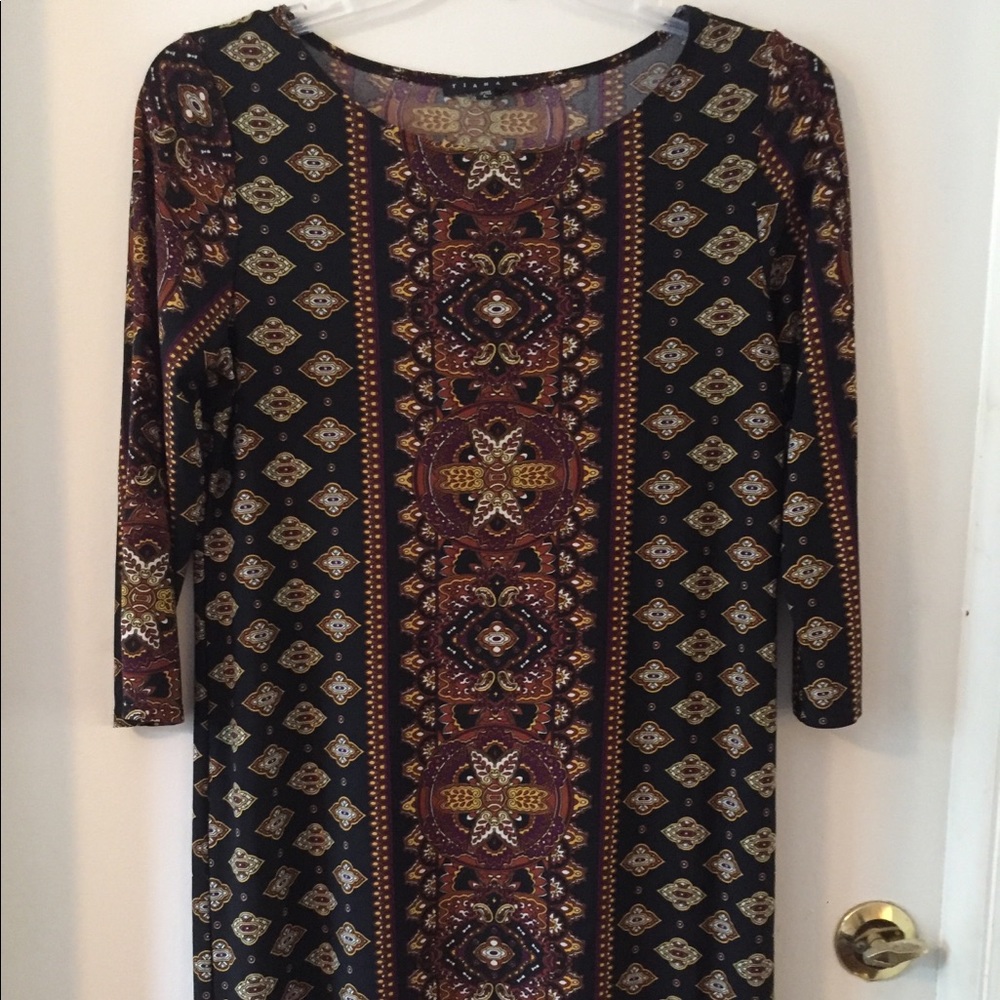 Tiana B MultiColored Size Large Stretchy Dress